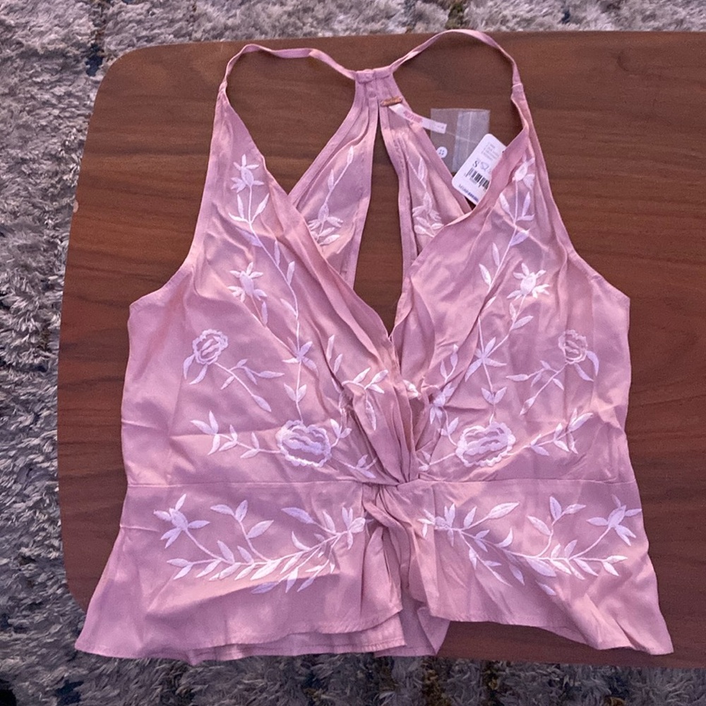 Free People Dainty Pink Top